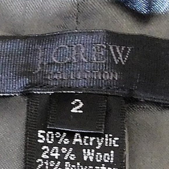 NWT J. Crew "Phoebe" Wool- Metallic Houndstooth Jacket - Picture 8 of 10